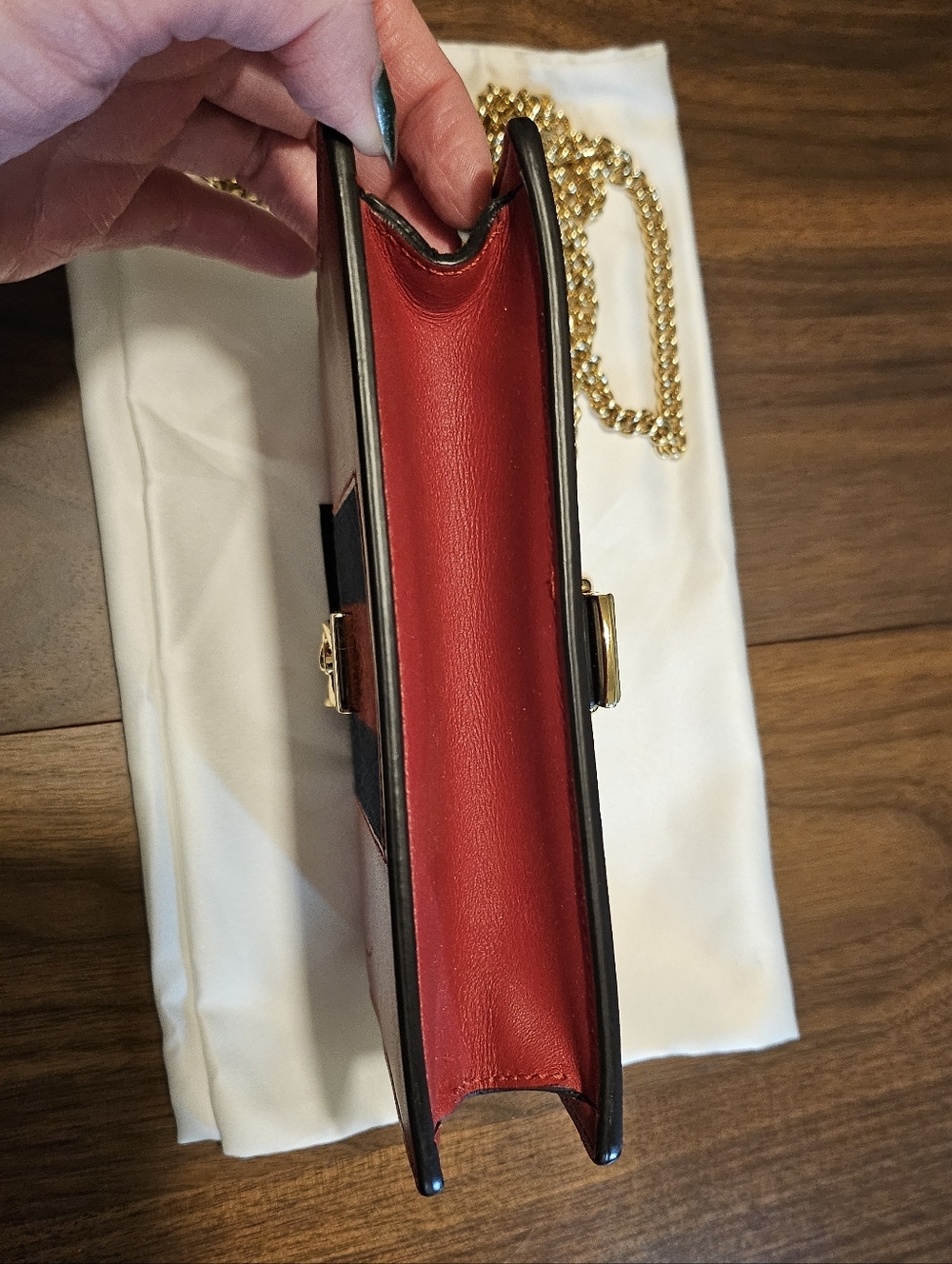 GUCCI Super Mini Sylvie Clutch/Crossbody - Red - Picture 9 of 14
